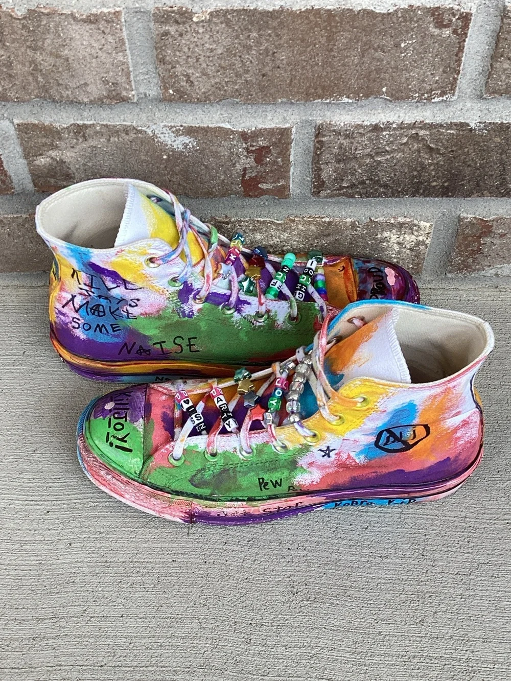 Converse Chuck Taylor Hand-Painted High-Top Sneakers #560846F Unisex